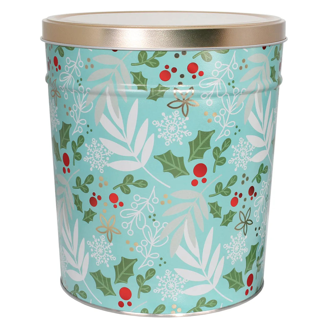 Christmas 3.5 Gallon Popcorn Tin - Winters Charm BUTTER ONLY